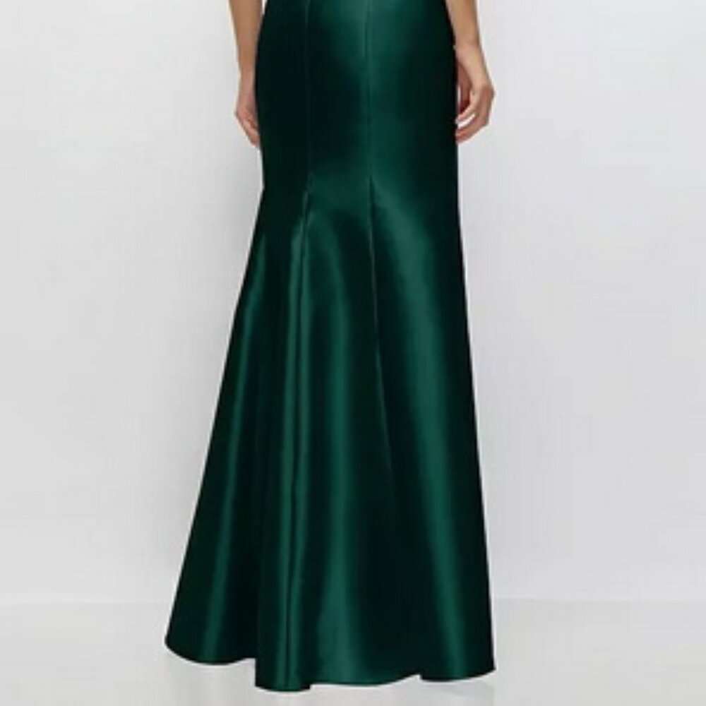 Alfred Sung Evergreen Strapless Satin Trumpet Gown D870 - Picture 6 of 6